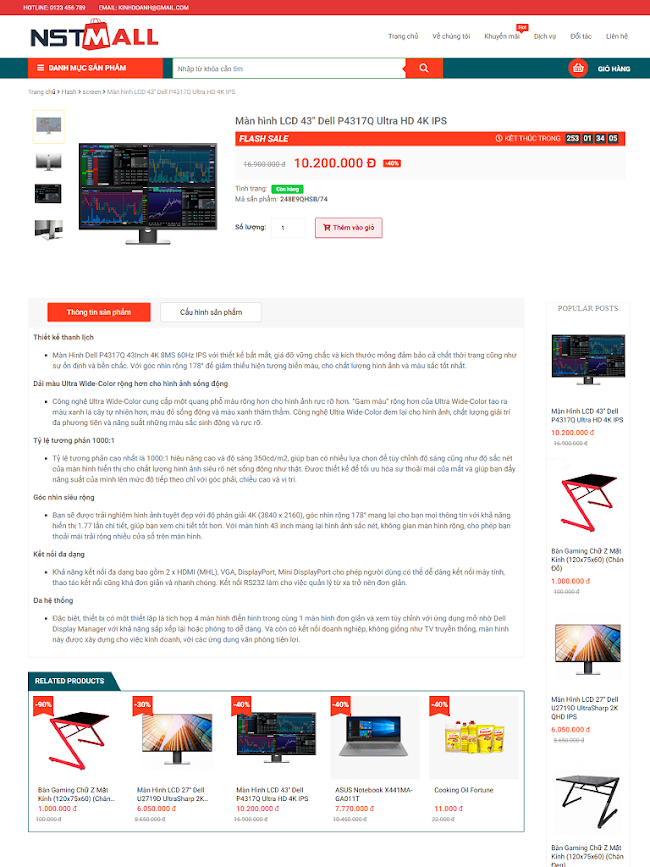 Template blogspot bán hàng máy tính chuẩn seo